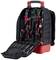 A versatile tool rucksack with a range of hand tools, including screwdrivers, pliers, and spanners. Perfect for on-the-go use.
