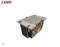 Silver-coloured heatsink with copper pipes, designed for heat dissipation in electronic devices. L-shaped structure with multiple fins.