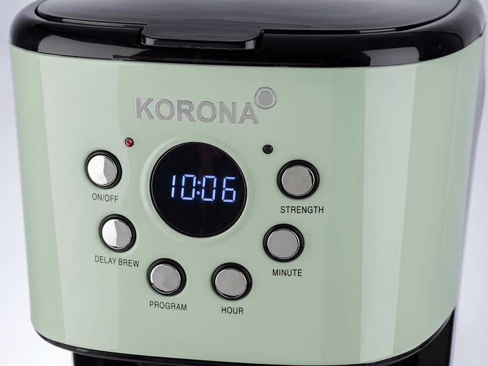 Korona 10665 Coffee maker Mint Cup volume=12 Display, Timer