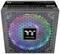 A Thermaltake PC power supply, model Toughpower GF3 ARGB 850W, featuring coloured LED lighting and a ventilated cover.