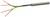 Cable with four differently coloured wires: brown, blue, green-yellow and grey. Suitable for electrical installations.