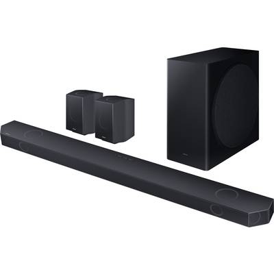 Samsung HW-Q935GC/ZG Surround system Black Bluetooth, Dolby Atmos, incl. cordless subwoofer, Voice-controlled, Wi-Fi, Wa