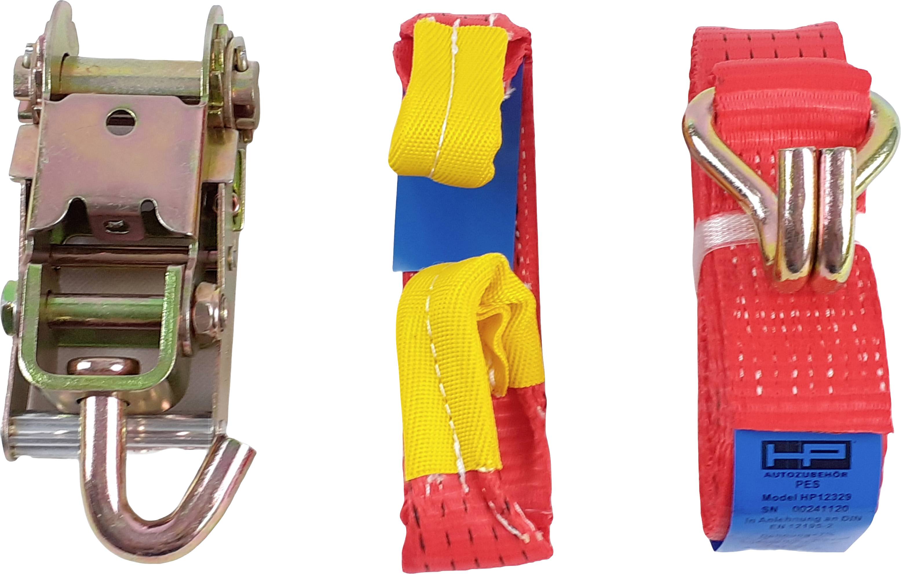 HP Autozubehoer 12329 Car transport lash-down strap Low lashing capacity (single/direct)=2000 daN (L x W x H) 3500 x 50 x 20 mm Ratchet EN 12195-2