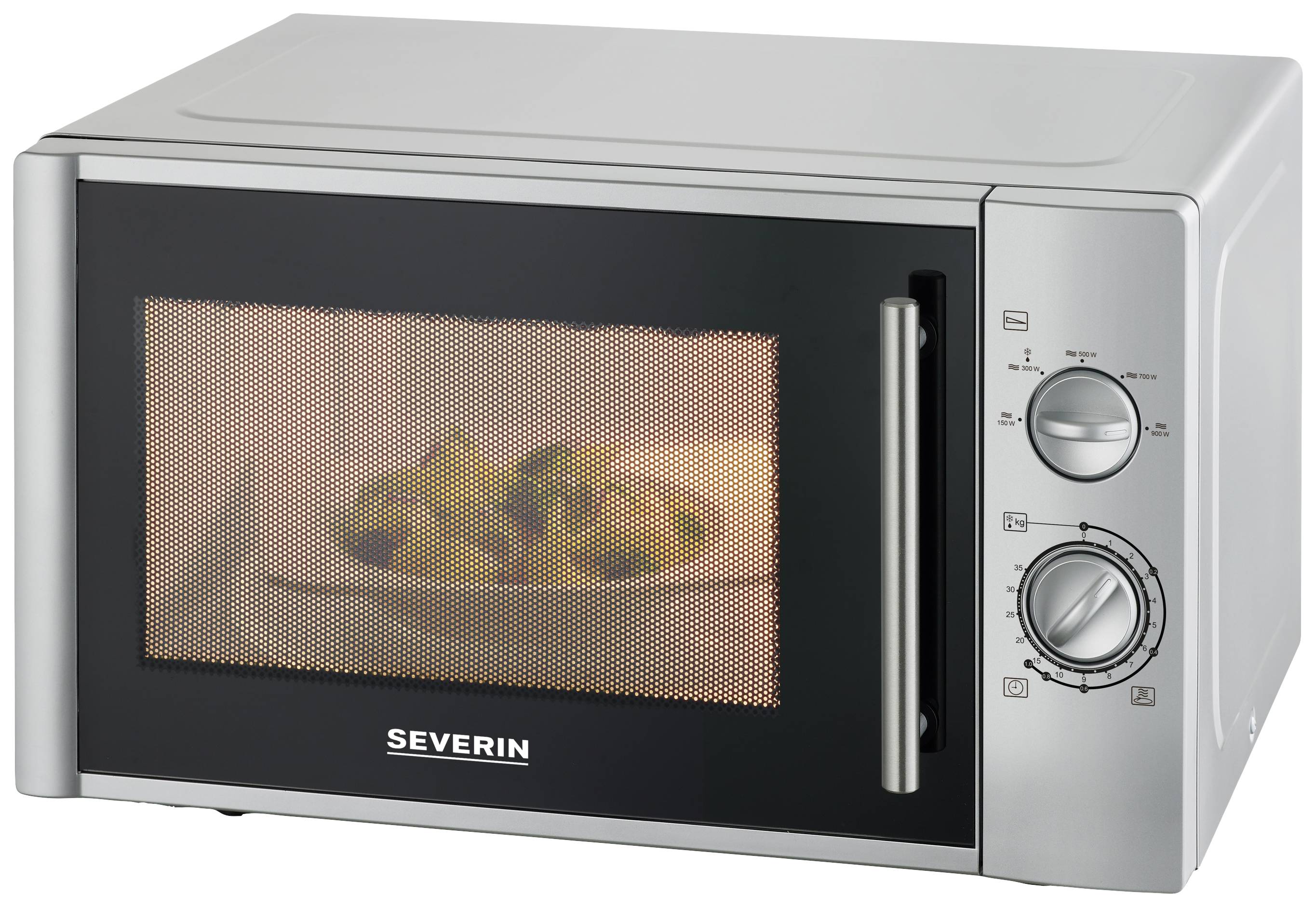 Severin MW 7772 Microwave Silver 900 W Timer function