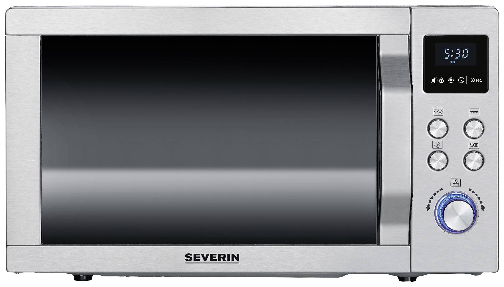 Severin MW 7774 Microwave Stainless steel (brushed), Silver 900 W Grill function, with pizza maker function, Heat convection