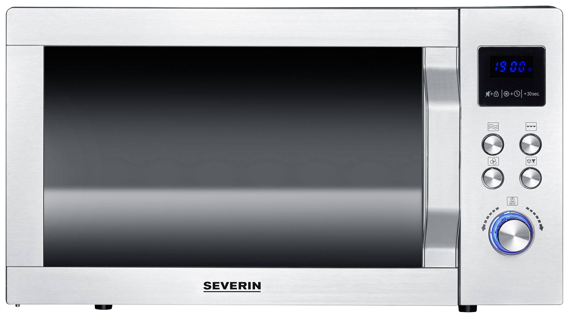 Severin MW 7777 Microwave Stainless steel, Black (matt) 900 W Grill function
