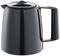 Black electric coffee pot with handle and lid. Suitable for keeping coffee warm.