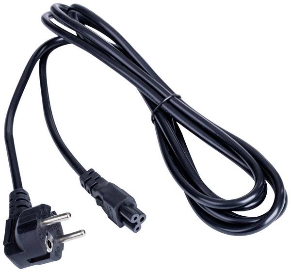 Akyga Current Adapter cable [1x PG plug - 1x C5 Mickey Mouse socket] 3.00 m Black