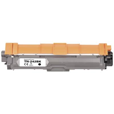 Toner Cartridge TN-242BK, replacing 'TN-242BK'. Housing in Orange and Grey.