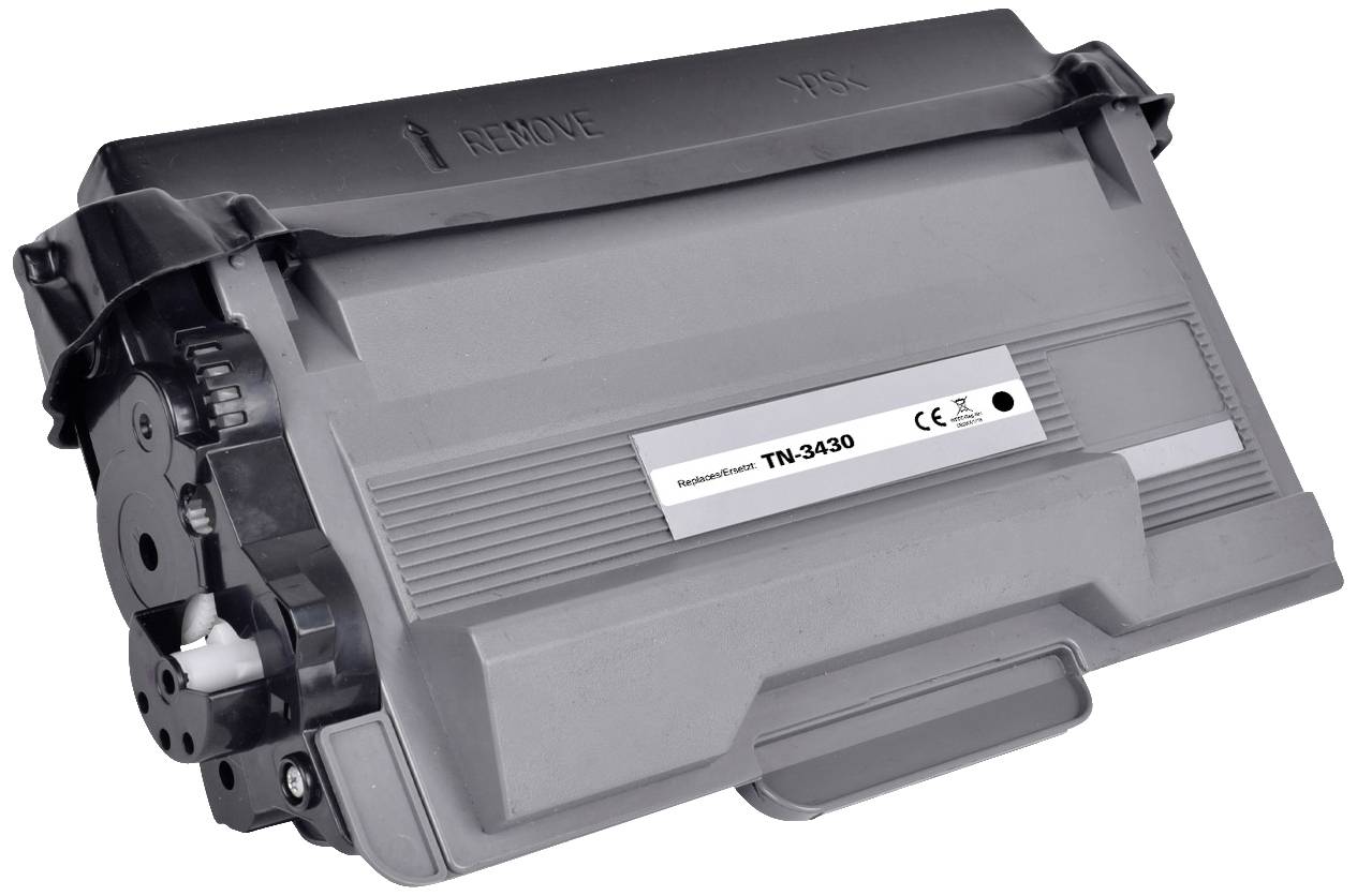 Grey toner cartridge with the label 'TN-3430', suitable for printers.