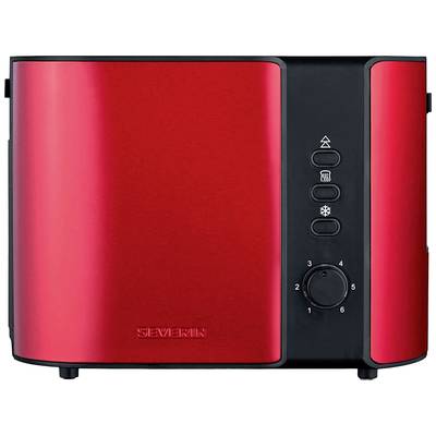 Image of Severin AT 2217 Toaster corded, with home baking attachment Red (metallic), Black