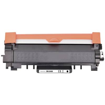Image of a Brother DR-2400 drum unit, primarily in black and orange. It is used for replacement in printers.
