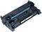 A black toner cartridge for a printer, model number 'CF283A'. It is oblong in shape with a visible metal drum.
