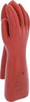 Electrician's protective glove with mechanical protection, size 10, class 0, red
