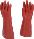 Electrician's protective glove with mechanical protection, size 10, class 0, red