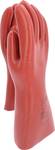 Electrician's protective glove with mechanical protection, size 12, class 1, red
