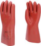 Electrician's protective glove with mechanical protection, size 12, class 1, red