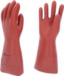 Electrician's protective glove with mechanical protection, size 10, class 00, red