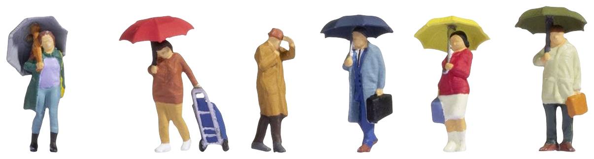 NOCH H0 People in the rain 15523 Assembled