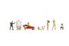 NOCH H0 Artist and nude models 15948 Assembled