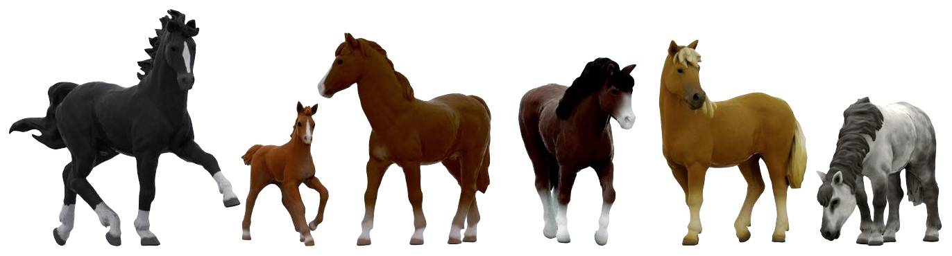 NOCH Z Horses Assembled