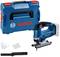 Bosch acoustic saw pictured with carry case, additional attachments and safety glasses.