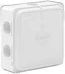 Housing, Fibox branch box 6 mm², 110mm x 110mm x 49mm, polypropylene, white RAL 9010
