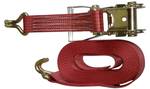 Ratchet lashing strap with hook 2-piece
