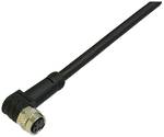 M8 sensor/actuator PUR connection cable, angled coupling, 3-pole, open end, 0.25 mm², black, 10 m