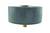 Round, black plastic part with metal threading at the bottom, possibly a damper or stopper.