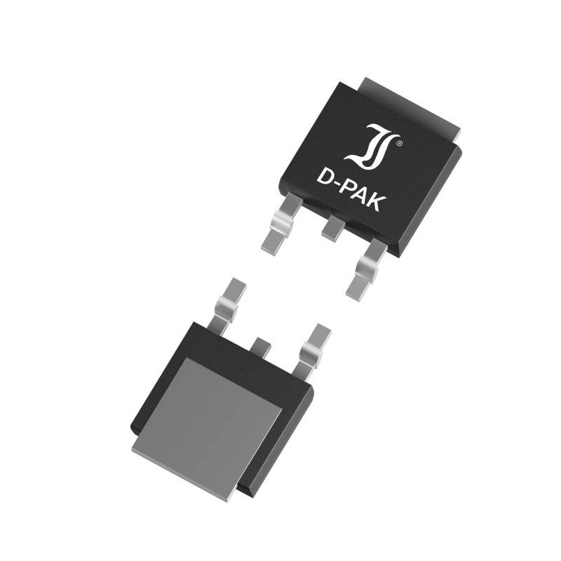 A black electronic chip, marked with 'D-PAK', shows connections for mounting on a circuit board.