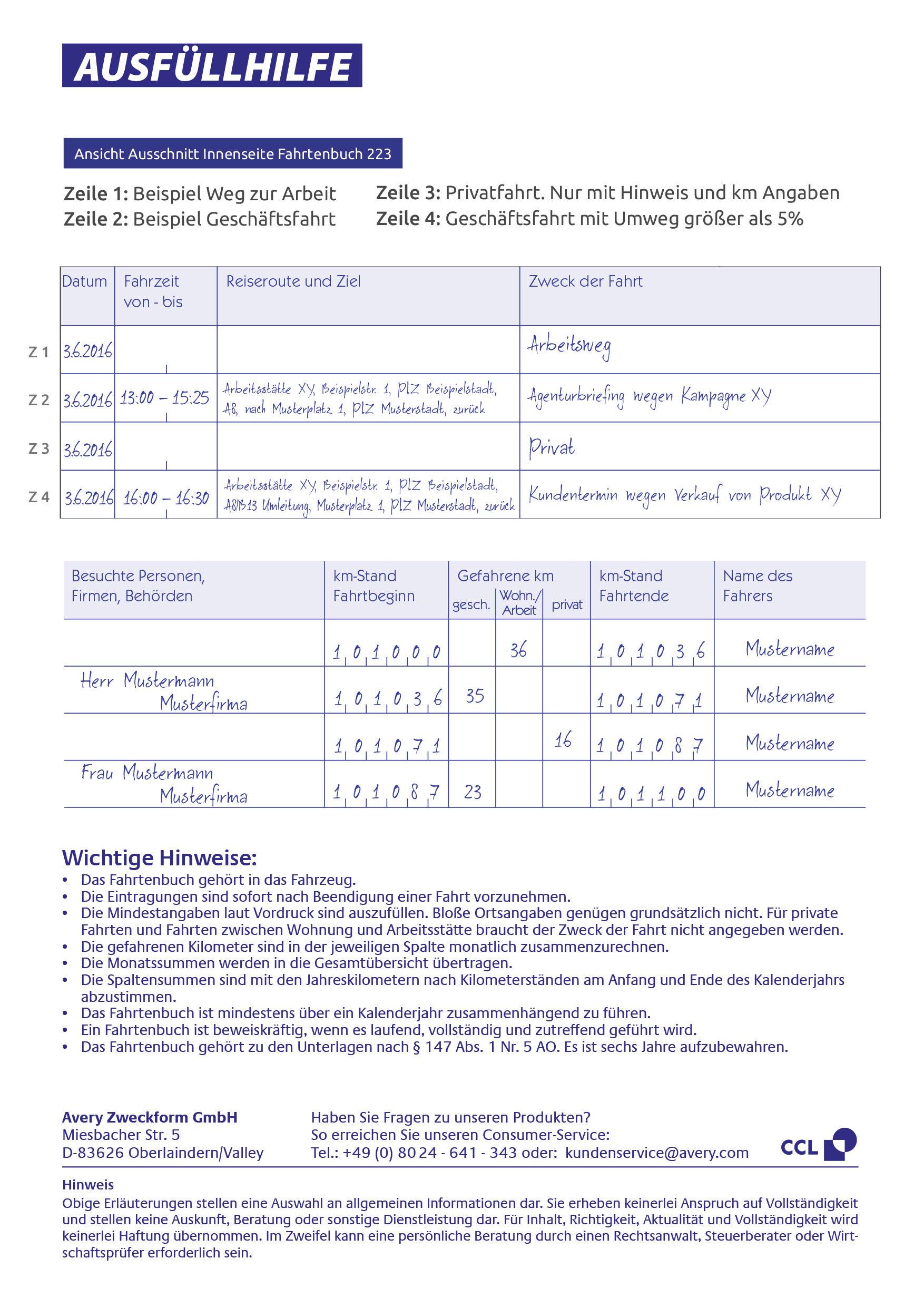 Avery-Zweckform 223-3 A5 Log book No. of sheets: 40 White 3 pc(s)-4