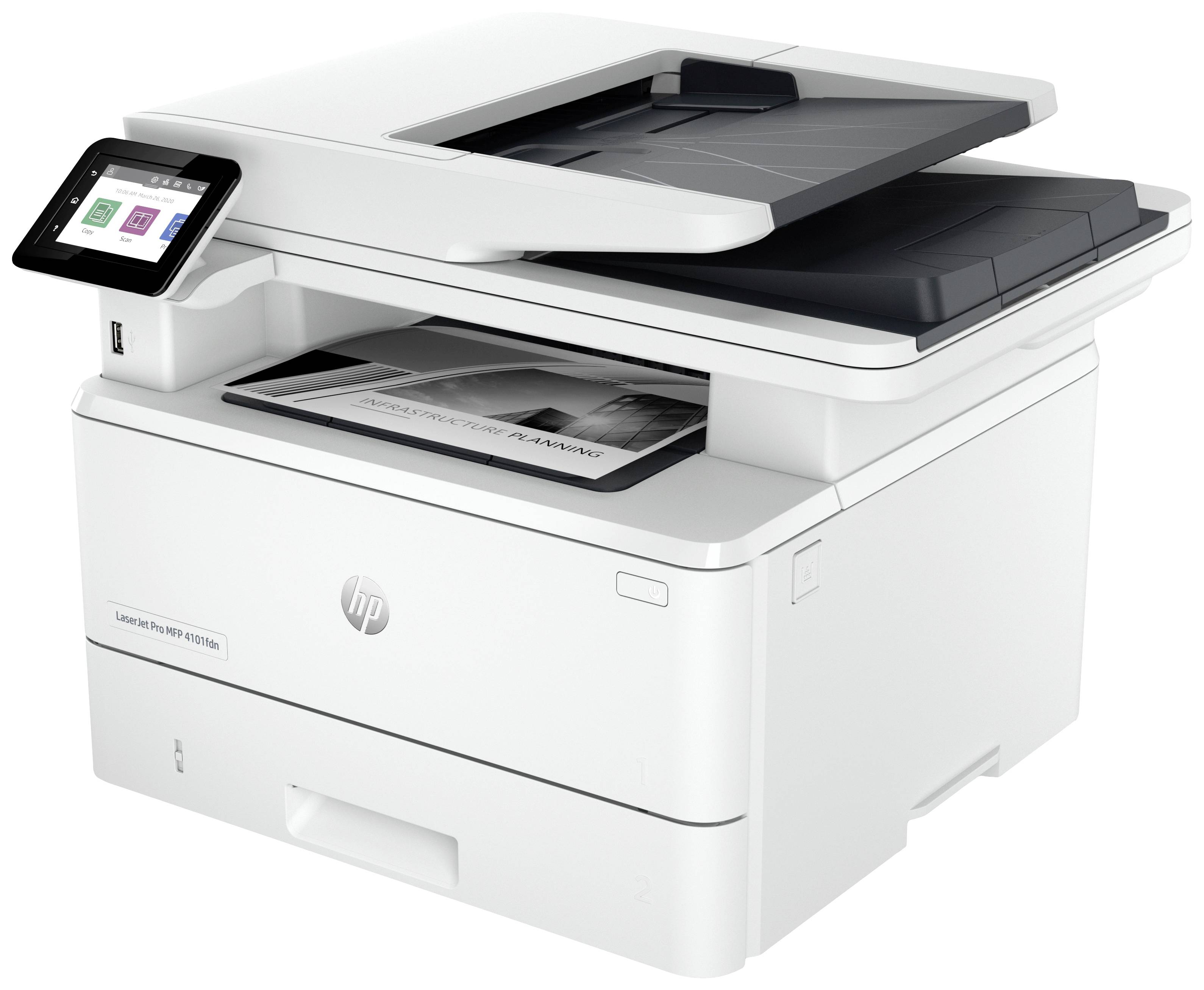Hp Laserjet Pro Mfp 4102fdwe Mono Laser Multifunction Printer A4 Printer Scanner Copier Fax 8904