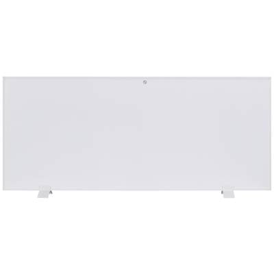 White, blank board on two small stands against a neutral background.