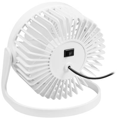 LogiLink UA0402 USB fan 2 W (Ø x H) 12.7 cm x 115 mm White Swivelling-3