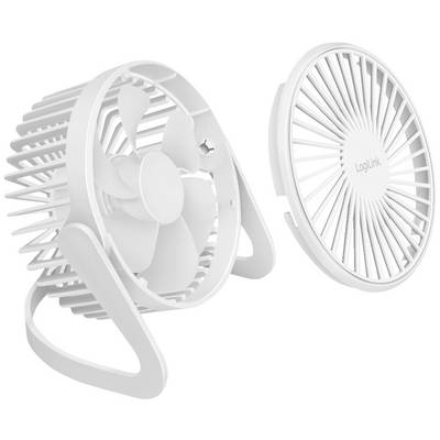 LogiLink UA0402 USB fan 2 W (Ø x H) 12.7 cm x 115 mm White Swivelling-4