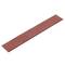 A red, rectangular sanding cushion with a diamond pattern for woodworking or metalworking.