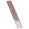 Brown plastic ruler, long and rectangular, typically used for length measurements in school and office applications.