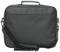 Black briefcase with shoulder strap and carry handle, suitable for laptops or documents.