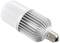 A modern LED light bulb with an E27 Edison screw base and heat sinks for improved heat dissipation, set against a white background.