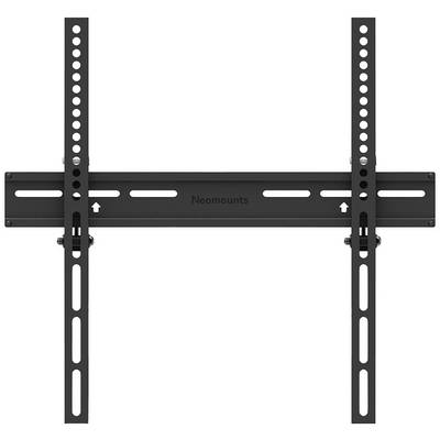 Slim, black TV wall mount with adjustable side arms and multiple mounting holes, suitable for various screen sizes.