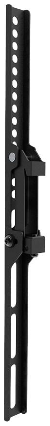 Black, adjustable metal bracket with mounting holes, potentially for wall mounting on televisions or monitors.