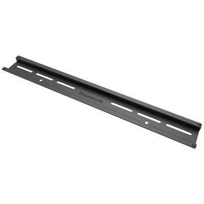 Metal mounting rail with the inscription 'Neomounts', containing several slots and holes for mounting.