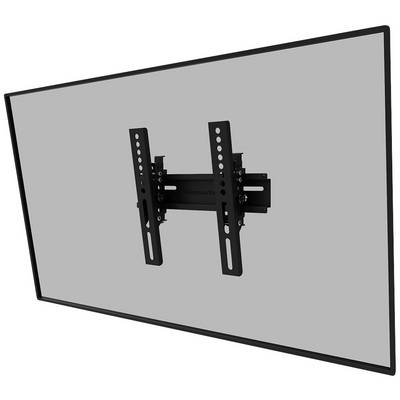 Wall-mounting bracket for flat-screen televisions, tilting. Suitable for various screen sizes and allows flexible positioning.