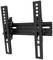 TV wall mount, tilting, black, suitable for various TV sizes, with multiple mounting points for adjustment.