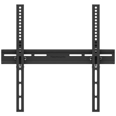Black TV wall mount with adjustable arms and multiple mounting holes, suitable for securely attaching flat-screen televisions.