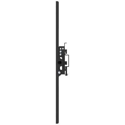 Side view of a metal profile with various mountings and fixings that indicate a mounting application.