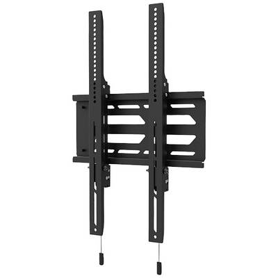 TV Wall Mount with Adjustable Arms, Suitable for Flat Screens. Black, Metal Construction, Robust and Flexible.
