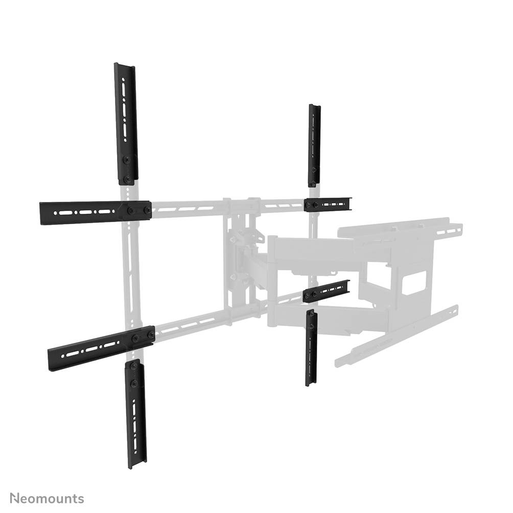 'Neomounts' wall mount for screens, black, with adjustable arms and mounting points. Suitable for large flat screens.