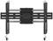 Wall mount for television, black, with two adjustable arms and mounting rails, suitable for various screen sizes.<br><br>Television wall bracket, black, featuring two adjustable arms and mounting rails, compatible with multiple screen dimensions.